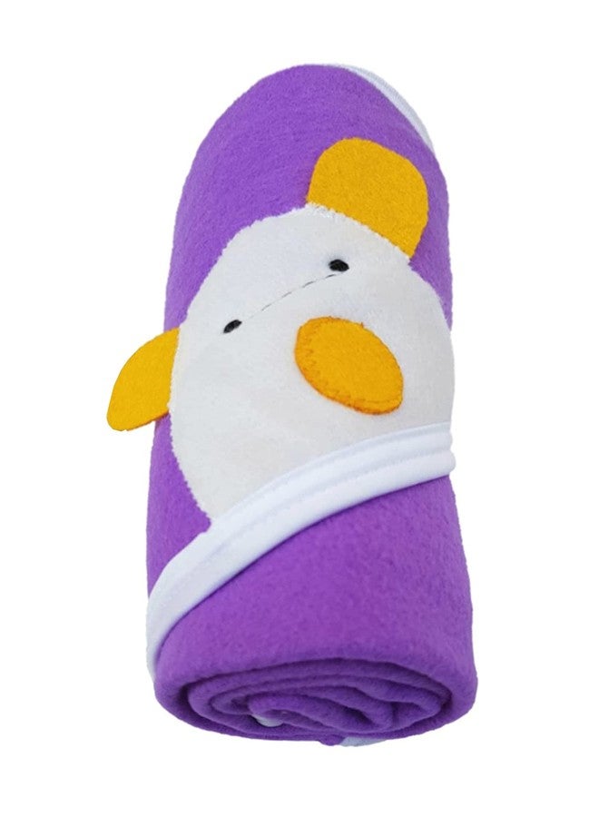 NAMAN Baby Blankets New Born Combo of All Season Hooded Wrappers Cum Towel for Baby Boys and Baby Girls NM-4200- Purple - Image 2