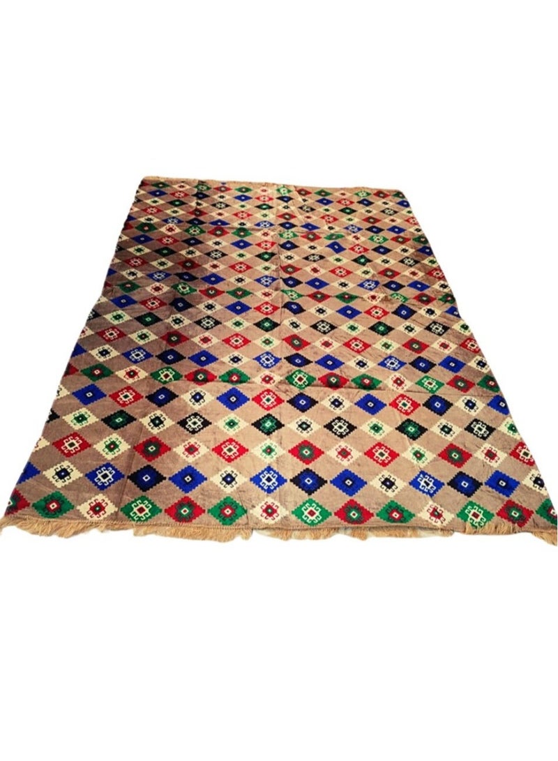Generic Ground seating mat for trips, camping, hiking, and wilderness, heritage rug, size 200 x 150 cm  - Image 1