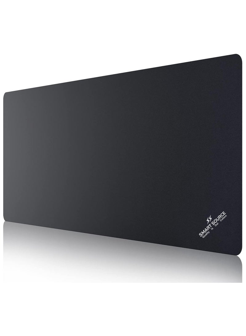 SMART SOURCE Large Mouse Pad, Gaming Mouse Pad, Long Mouse Pads, Waterproof Extra Large Big Mouse Pad with Stitched Edge, XL Non-Slip Black Computer Mousepad Desk Mat for Gamer, Office & Home, 80x30cm Black - Image 1