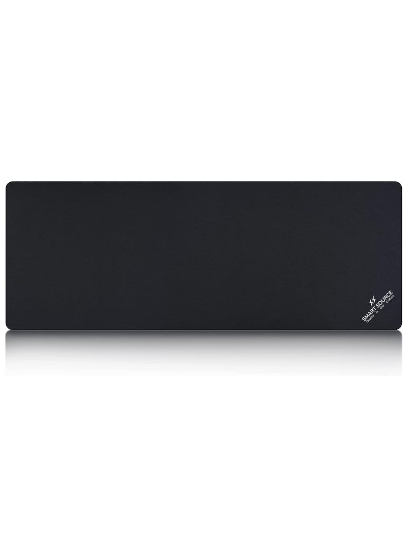 SMART SOURCE Large Mouse Pad, Gaming Mouse Pad, Long Mouse Pads, Waterproof Extra Large Big Mouse Pad with Stitched Edge, XL Non-Slip Black Computer Mousepad Desk Mat for Gamer, Office & Home, 80x30cm Black - Image 2