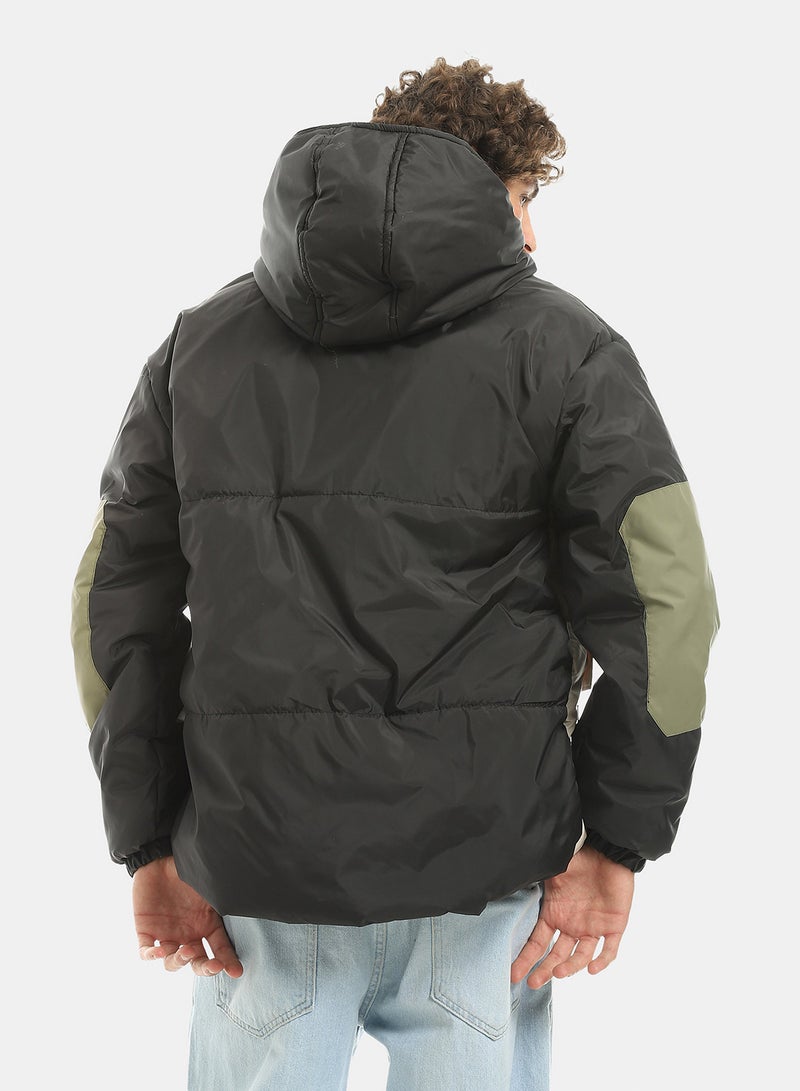 Andora Tri-Tone Long Sleeves Hooded Jacket_Multicolour - Image 3