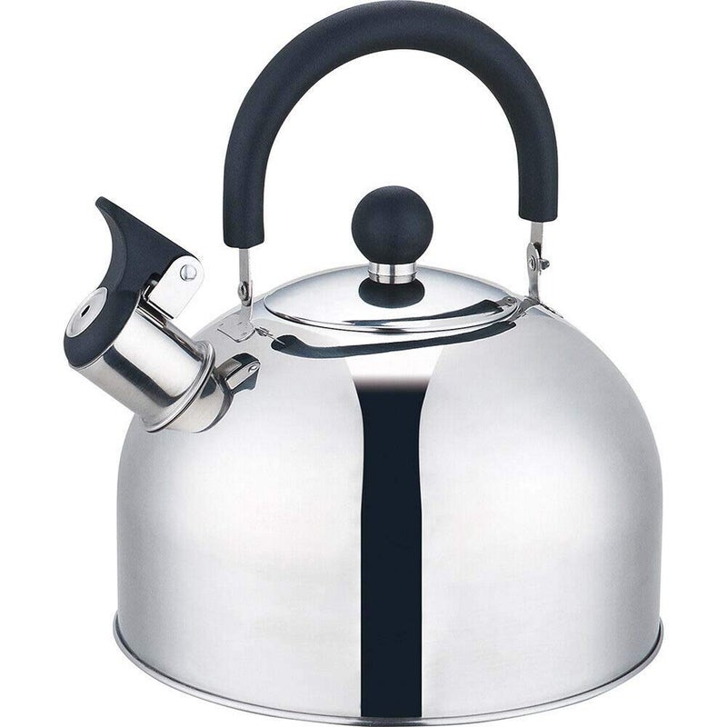 BS 25L Stainless Steel Lightweight Whistling Kettle New Silver
