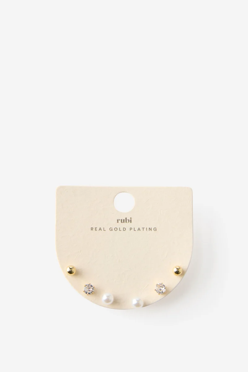 Rubi  3Pk Small Earring for Women | Best Price UAE