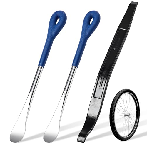 Datanly 3 Pcs Tire Iron Kit Include 2 Pcs 10 Motorcycle Tire Spoons and a 15 Arc Levers Changing Repair Removal Tools for Dirt Bike Motorcycle ATV