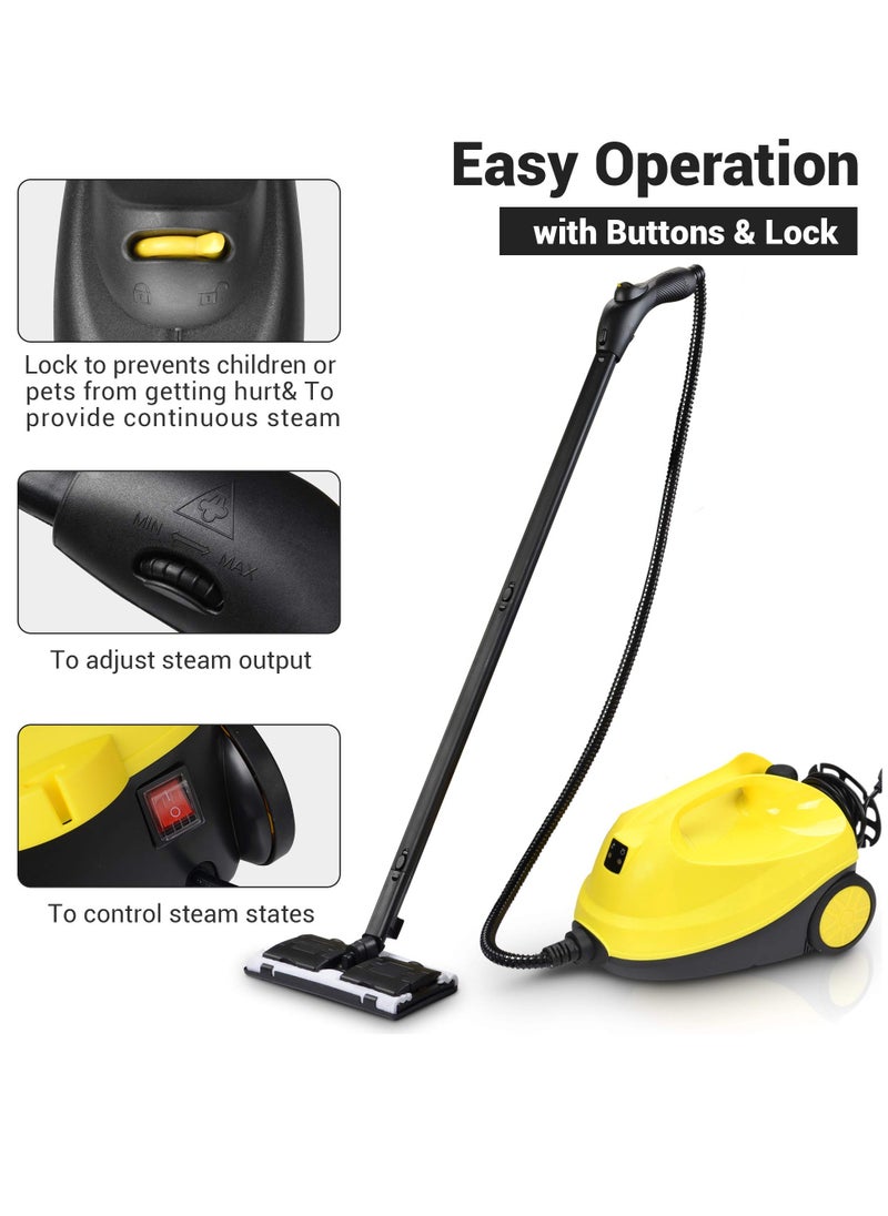 ROBAYSE - Steam Cleaner, 2000 W, 4 Bar Steam Pressure, 1.8 Liter Tank Capacity, High Temperature Kills 99.99% of Viruses & Bacteria - Image 1