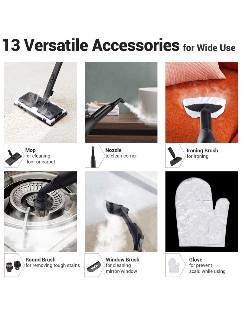 ROBAYSE - Steam Cleaner, 2000 W, 4 Bar Steam Pressure, 1.8 Liter Tank Capacity, High Temperature Kills 99.99% of Viruses & Bacteria - Image 1