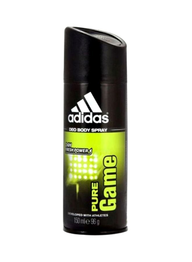 Adidas Pure Game Deo Body Spray Black 150ml - Image 1