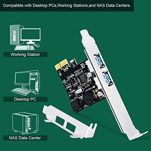 FebSmart 2-Ports Superspeed 5Gbps USB 3.0 PCI Express Expansion Card for Windows, MAC OS X and Linux Desktop PCs, Built in Self-Powered Technology, No Need Additional Power Supply (FS-U2S-Pro) - Image 5