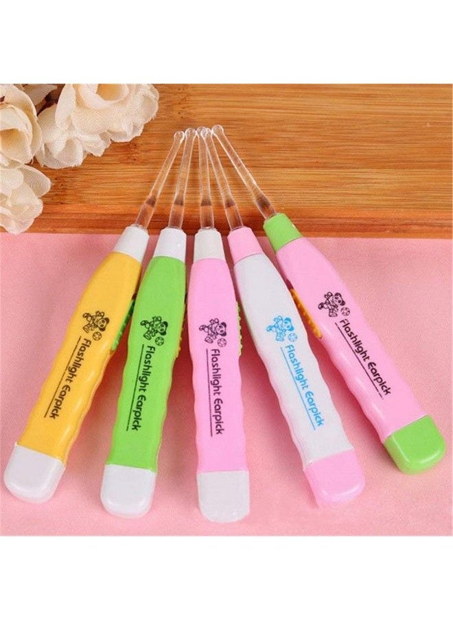 Density Collection - Kid Baby Safe Led Flashlight Earpick Luminous Visible Ear Spoon Earwax Remover Curette Cleaning Earpick Ear Safety Cleaner Flashlight Reusable Curette Earpick - Image 1