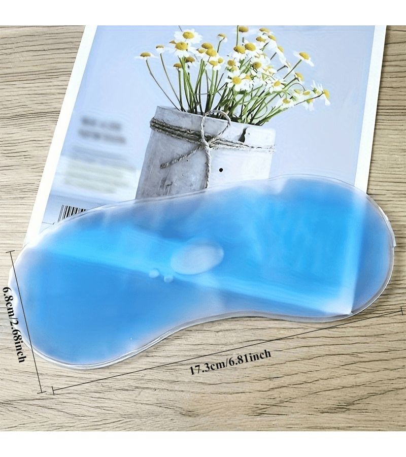4 Pcs Cooling Gel Eye Masks Hot Cold For Sleep Dark Gel Filled With Clear Top Bottom Edges Reusable Hygienic Design For Tired Eyes Travel Summer Naps Flights Nighttime Men Women Model A4 - Image 3