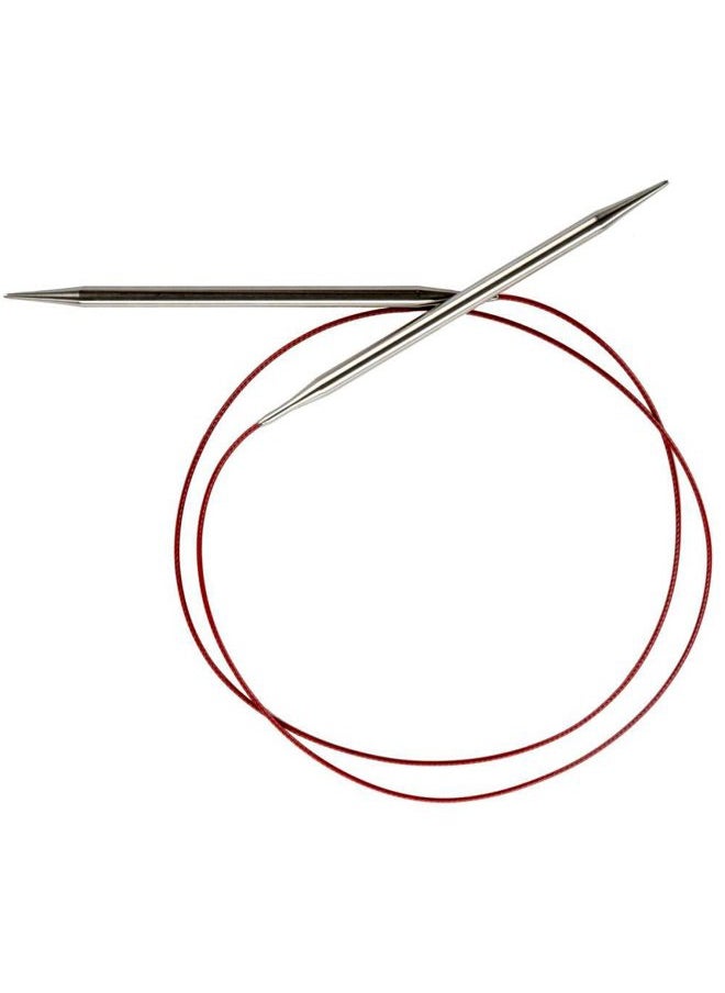 ChiaoGoo - 7040-11 40-Inch Red Lace Stainless Steel Circular Knitting Needles, 11/8mm - Image 1