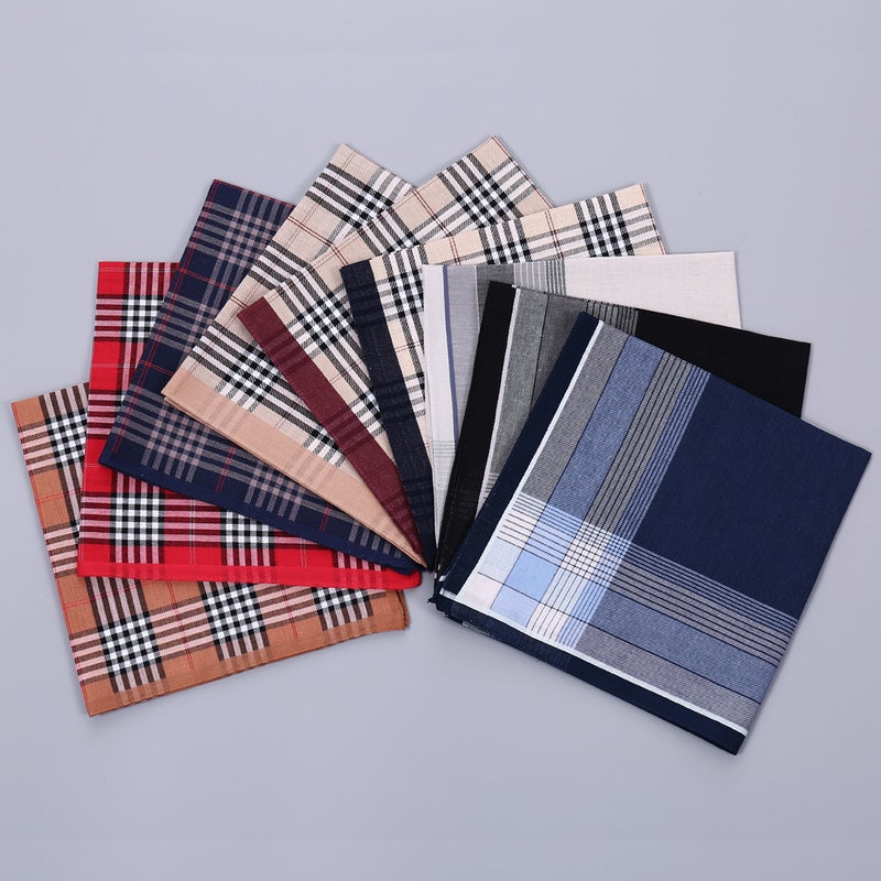 Men'S Pure Cotton Handkerchief Summer Thin Portable Vintage Nostalgic Handkerchief Cotton Square Towel Comfortable Soft Hand Towel Square Towel - Image 4