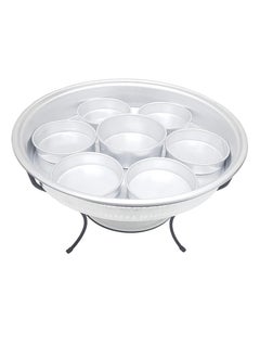 ARTC Breakfast serving tray or Dry fruit Serving dish 7 partition with stand 40cm  - Image 4