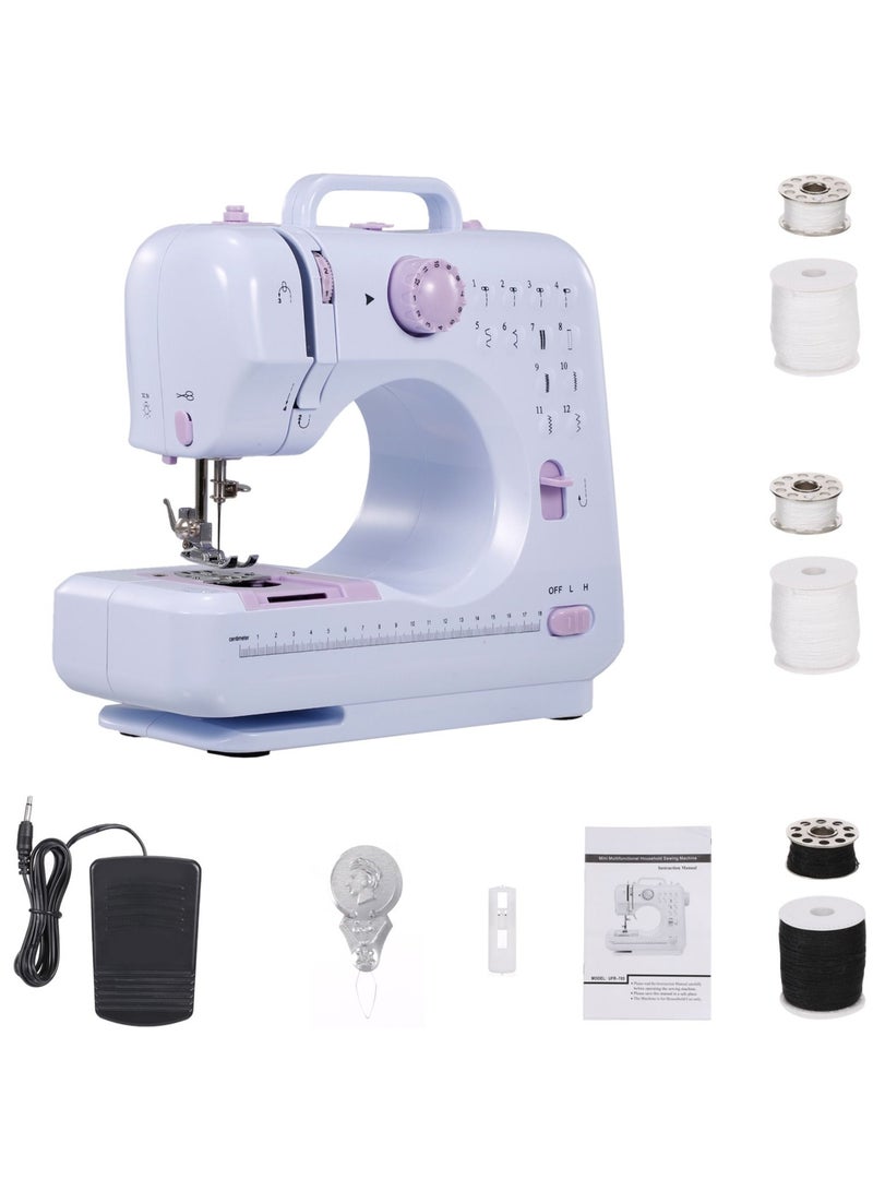 DubaiGallery ماكينات خياطة منزلية وماكينة خياطة متعددة الوظائف صغيرة كهربائية قابلة للقفل 505 قسم ترقية - Image 3