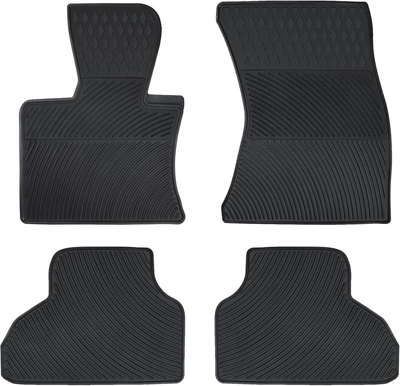 Matericuo Custom Fit Car Floor Mats for BMW X5 F15 (2014-2018) & X6 F16 (2015-2019) - Heavy Duty Rubber, All Weather Protection - Image 1
