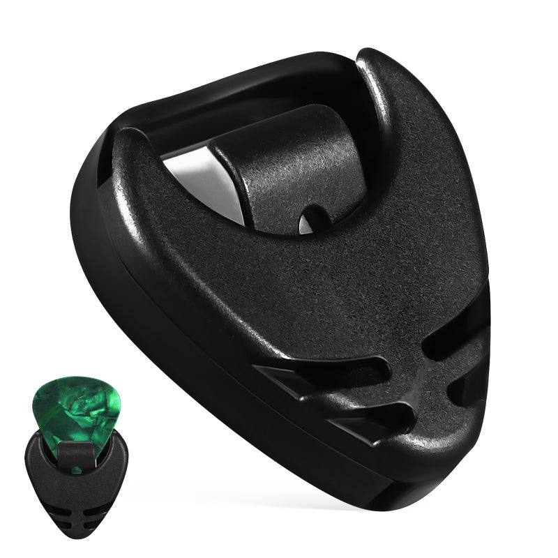 Guitar Picks Holder, Spring Loaded Secure Storage for Acoustic Electric Guitars - Image 1