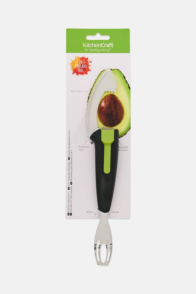 KitchenCraft Healthy Eating Five In One Avocado Tool, Multicolor - Image 1