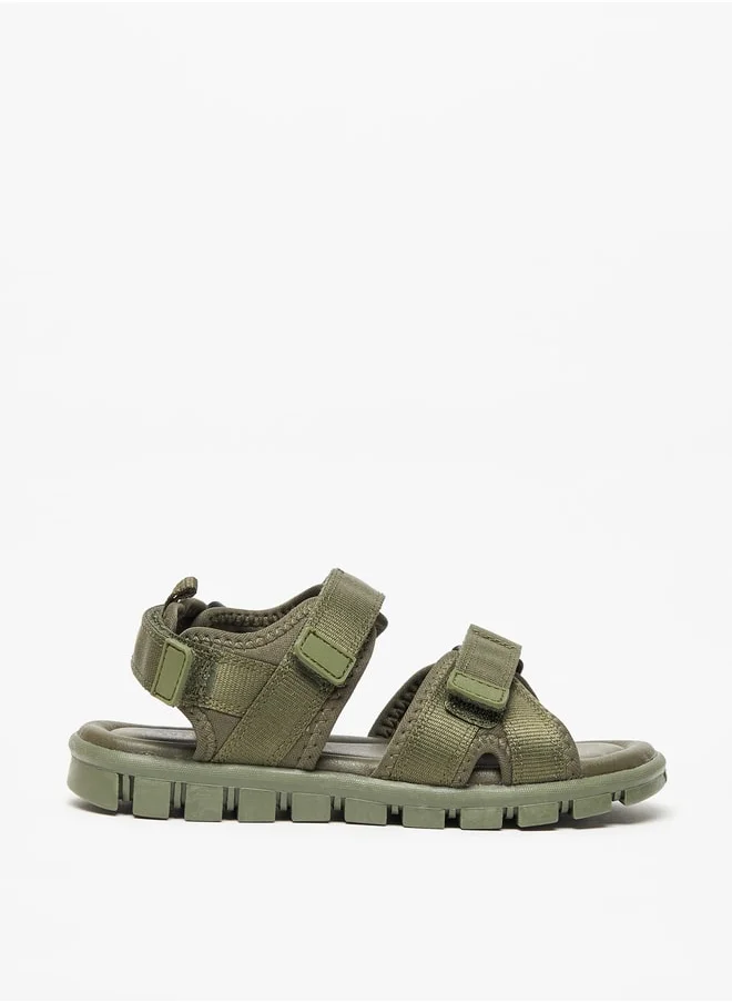 DUCHINI Boys Mister Panelled Sandals with Hook and Loop Closure