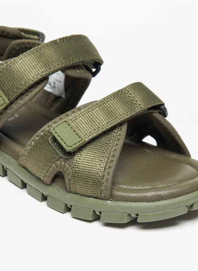 DUCHINI Boys Mister Panelled Sandals with Hook and Loop Closure