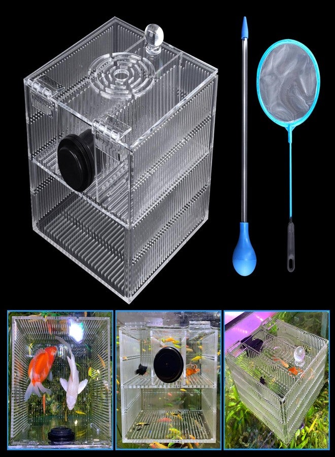 NestBasics Magnetic Fish Breeder Box for Isolation Boxes Acclimation Hatchery breeding Incubator for Guppy Baby Betta Shrimp Saltwater Clownfish Coral Anemones Aggressive or Injured Fishes - Image 1