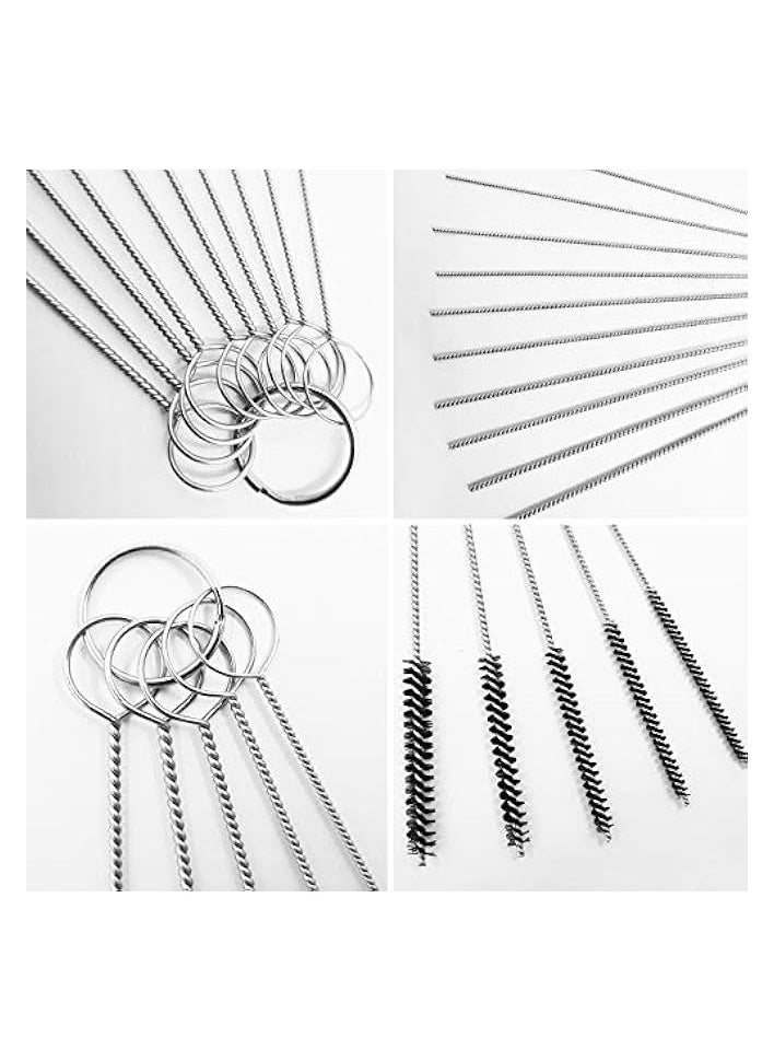 erorex 9 PCS Wire Brush with Carb Cleaner Set, Wire Brush Set for Car Detailing Cleaning 3 Brass Brush 3 Steel Brush 3 Nylon Brush Tool Kits  - Image 2