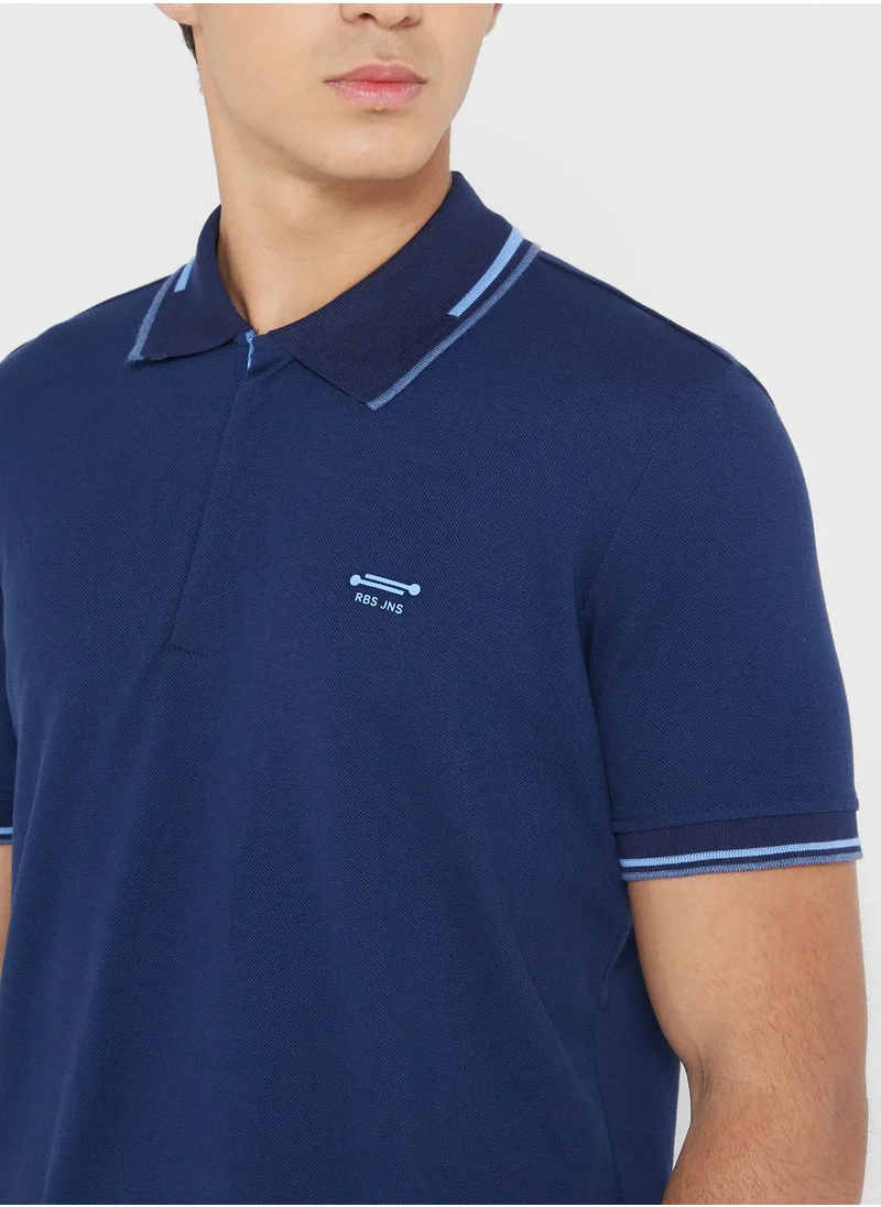 Robert Wood Short Sleeve Polo Shirt