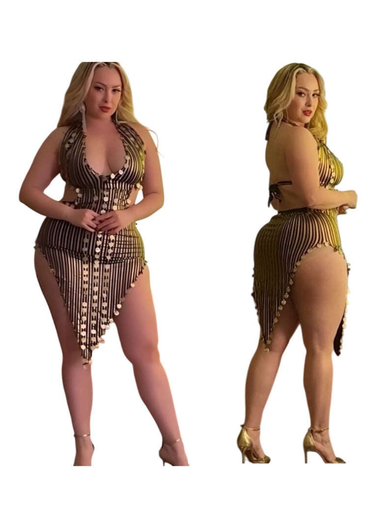 Attractive triangle cut dance suit lingerie for a feminine and beautiful look. Attractive strapless lingerie that gives striking movement and a bold look. Code 779 - Image 1