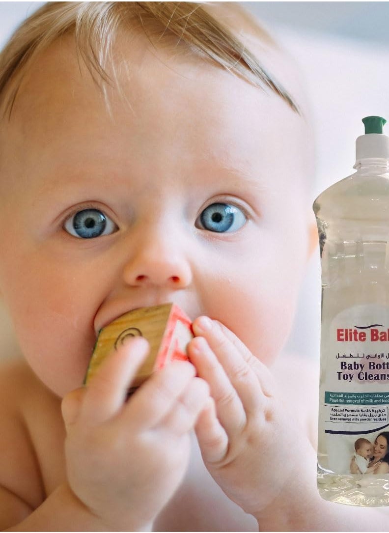 Generic - Elite Baby Toy Disinfectant Spray Kills 99.9% Viruses & Bacteria, Rinse-Free, Gentle Formula, Safe Cleaning 1L Bottle Pack of 3 - Image 1