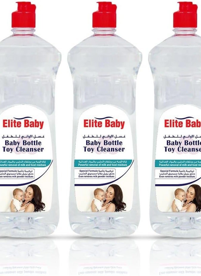 Generic - Elite Baby Toy Disinfectant Spray Kills 99.9% Viruses & Bacteria, Rinse-Free, Gentle Formula, Safe Cleaning 1L Bottle Pack of 3 - Image 1