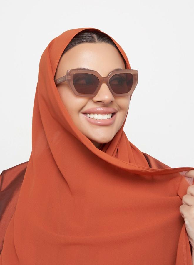 30Sundays Phoenix,Women Sunglasses, Cat Eye Sunglasses, UV Protection: UV400 (Beige,Brown) - Image 5