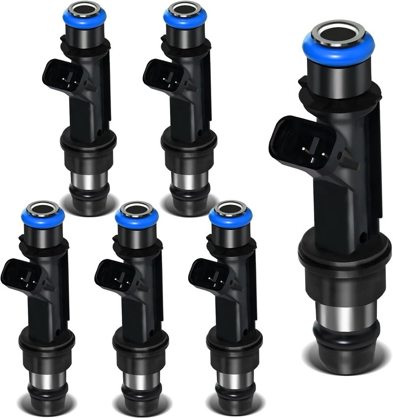STZJAYE Fuel Injectors Set of 6 for Chevrolet Trailblazer, GMC Envoy, Isuzu Ascender - Image 1