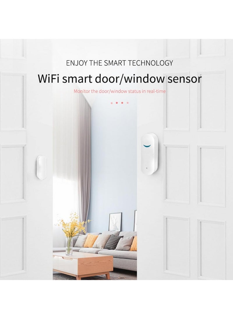 RATSAW Smart WiFi Door Window Sensor Wireless Security Alarm Door Sensor  Tuya Smart Door Window Sensor  Compatible with Alexa Google Assistant Home and Business Security Door Open Contact Sensor  - Image 4