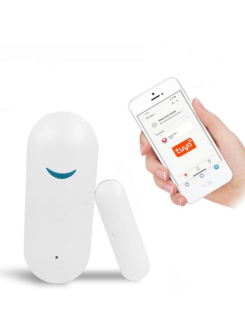 RATSAW Smart WiFi Door Window Sensor Wireless Security Alarm Door Sensor  Tuya Smart Door Window Sensor  Compatible with Alexa Google Assistant Home and Business Security Door Open Contact Sensor  - Image 1