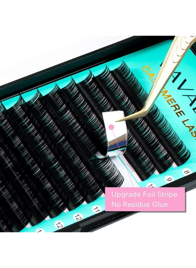 VAVALASH رموش كاشمير 0.030.050.07 رموش صناعية فاخرة بطول 820 مم، رموش فردية من الحرير الناعم غير اللامع باللون الأسود، صينية تمديد الرموش الصناعية الاحترافية (0.05D815Mm) - Image 4