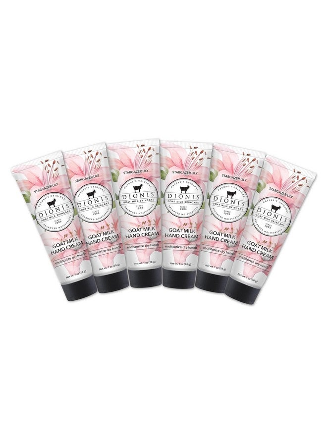 Dionis - Goat Milk Skincare Scented Hand Cream (1 oz) Set of 6, Moisturizing Lotion for Dry Skin, Good for Sensitive Skin, Cruelty-free and Paraben-free (Stargazer Lily) - Image 1