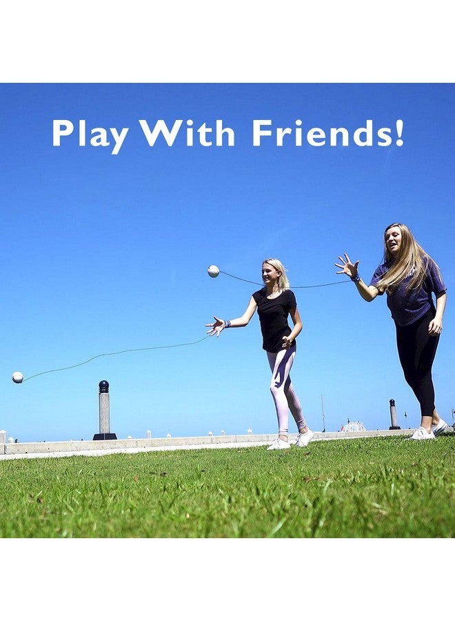 Funsparks Return Ball - Basketball - Fun Single Player Toy for Indoor or Outdoor Play - Wrist Rebound Ball Fun for Friends and Family - Great as a Gift or a Present - Improve Coordination and Reaction Time - Image 3