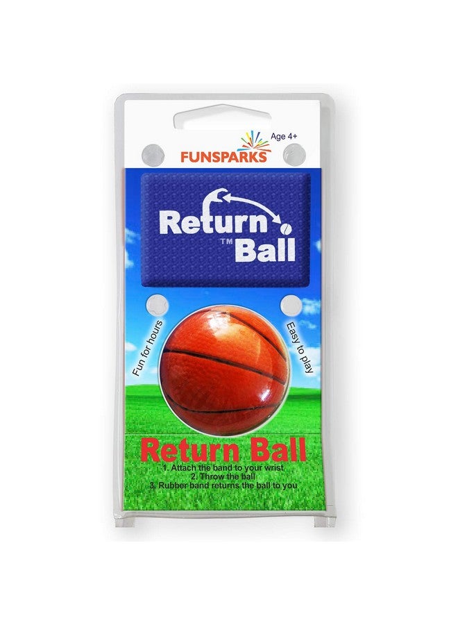 Funsparks Return Ball - Basketball - Fun Single Player Toy for Indoor or Outdoor Play - Wrist Rebound Ball Fun for Friends and Family - Great as a Gift or a Present - Improve Coordination and Reaction Time - Image 4