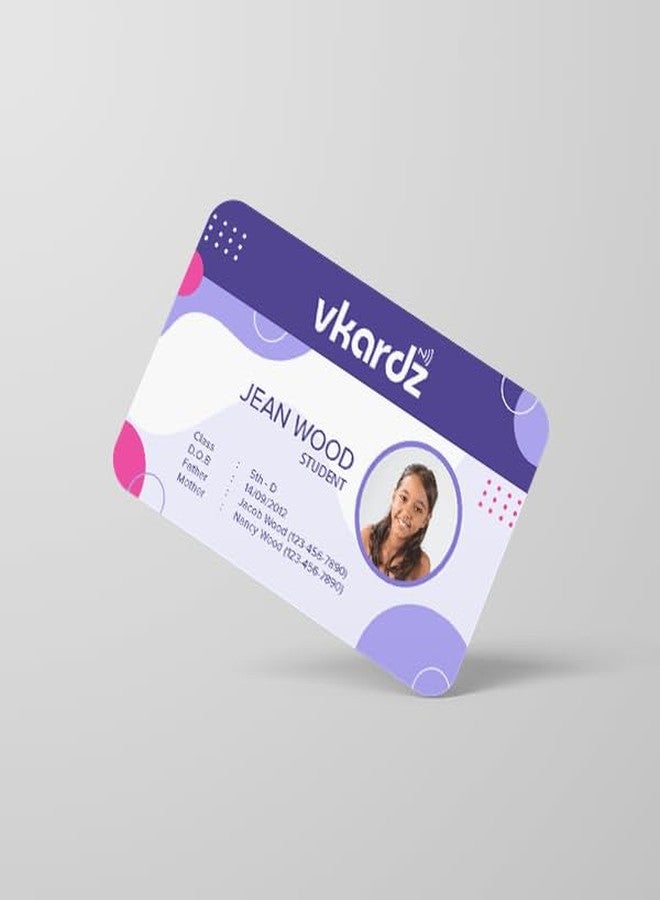 vKardz - Professional NFC Card & Smart Contactless Digital Business Card (Student:02) - Image 2