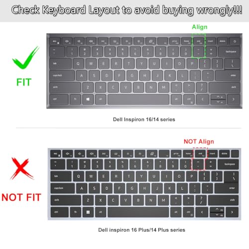 CASEDAO Keyboard Cover for 14" Dell Inspiron 14 5430 5425 5420 5410 5415 5418 7435 7430 7425 7420 7415 2-in-1 Laptop,Dell Latitude 3320 3420/Inspiron 13 5310 13.3"/Inspiron 16 5635 5630 7630 Skin-Gradual Pink - Image 2
