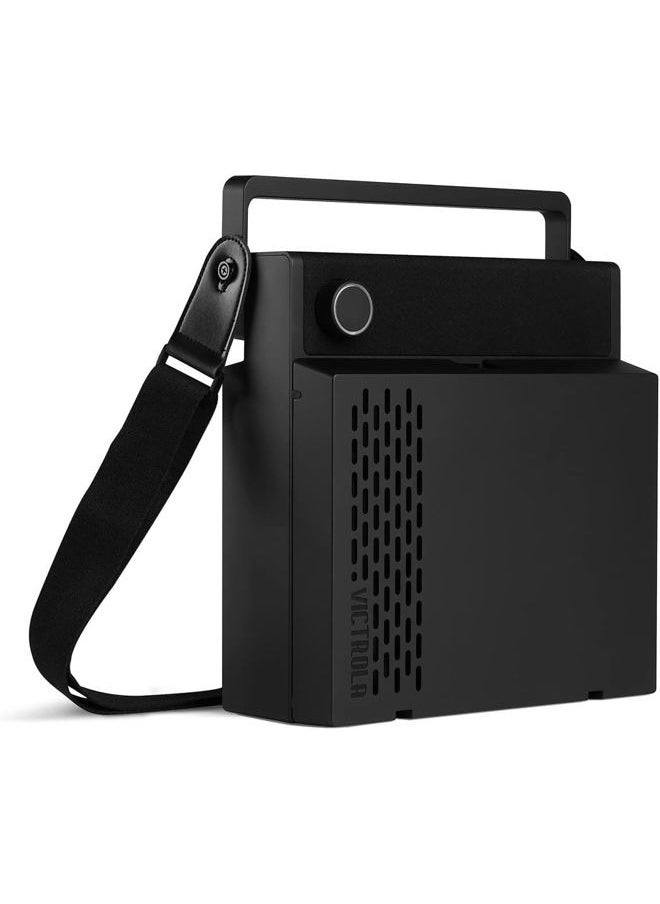 VICTROLA Revolution GO 3-Speed Bluetooth Portable Rechargeable Record Player with Built-in Speakers | Black VSC-750SB-BLK  - Image 2