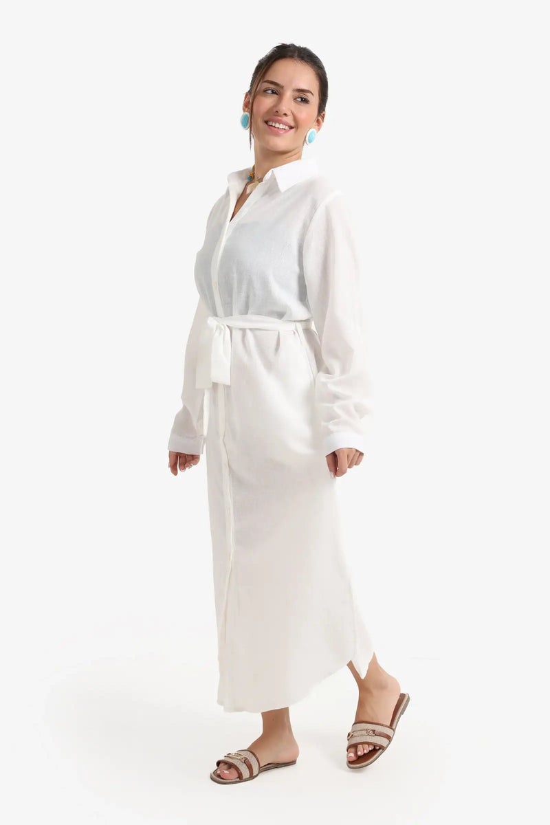 Carina Beach Dress with Deatchable Belt - Image 3