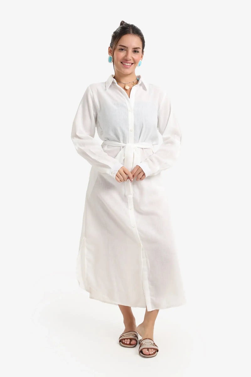 Carina Beach Dress with Deatchable Belt - Image 1