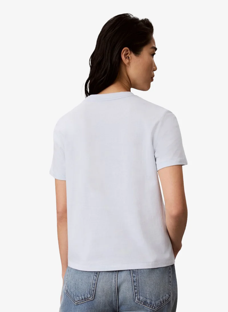 Calvin Klein Jeans Metallic Logo Crew Neck T-Shirt