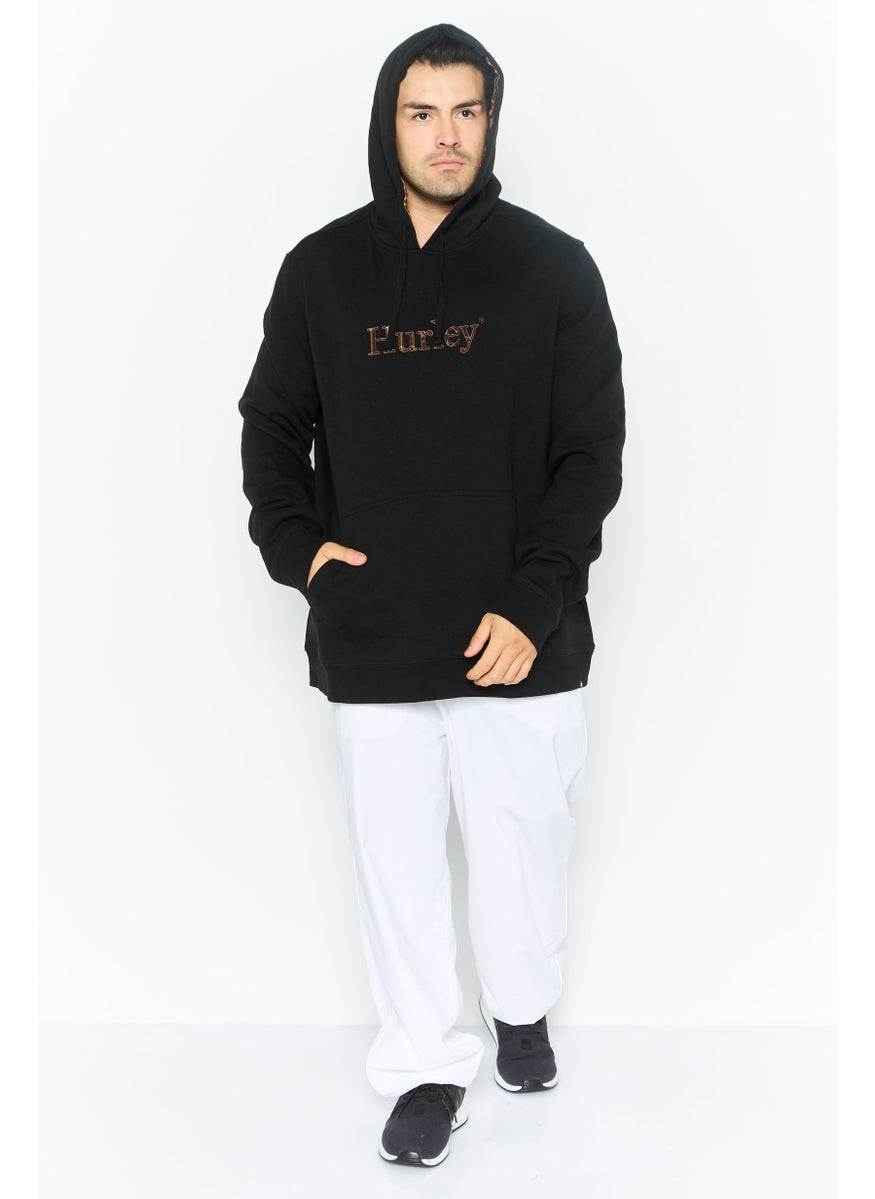 Hurley Men Sportswear Fit Outdoor Hoodie, Black  - Image 4