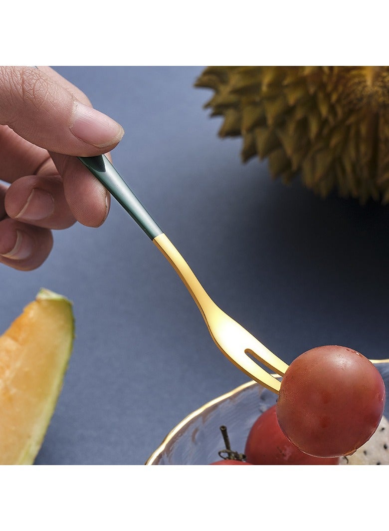 Stainless steel Fruit fork, dessert fork, Dates Fork, Home Tableware, 7 Pcs - Image 5