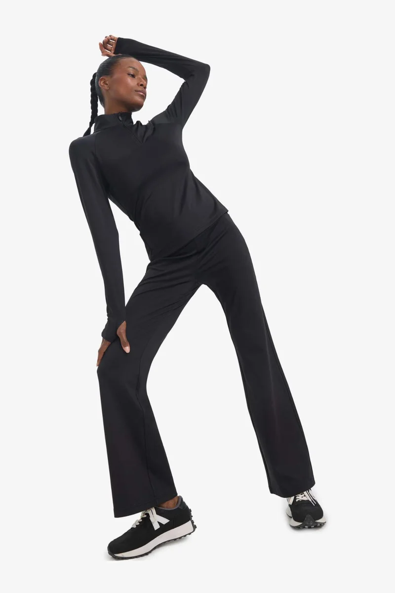 ديفاكتو DeFactoFit Wide Wide Leg Scuba Dive Fabric Basic Trousers