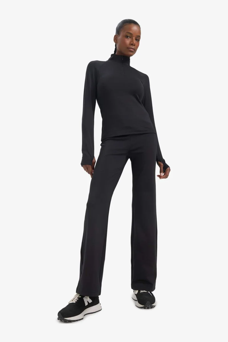 ديفاكتو DeFactoFit Wide Wide Leg Scuba Dive Fabric Basic Trousers