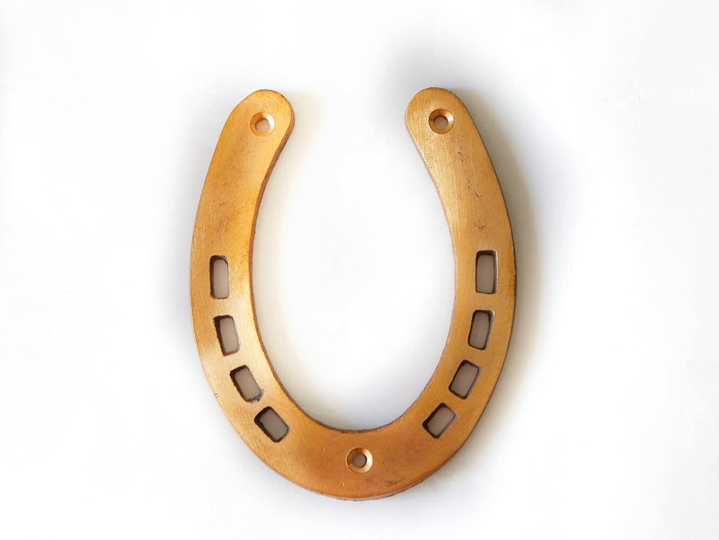 The Spiritual Living Copper Horse Shoe for Main Door Office Main Door Entrance Size 35 Inches Products Items for Positive Energy Evil Eye Vastu - Image 2