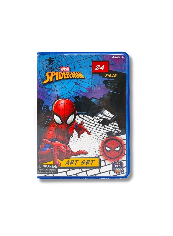 Disney Marvel Spiderman 24 Pcs Art Set | Coloring Activity | Educational & Learning Kit | Ideal For Gifting | Age 3+ - Image 2