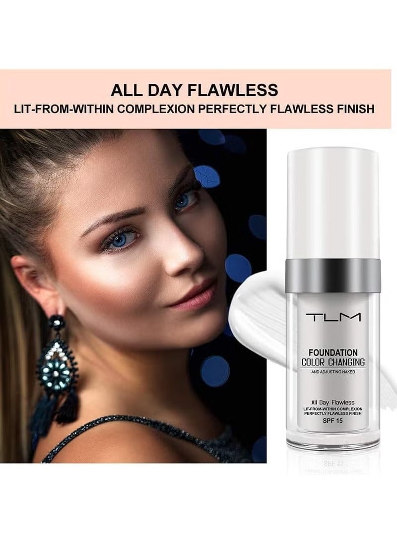 تي إل إم تغيير اللون Tlm Foundation، SPF15، النهاية الكاملة طوال اليوم، 30 مل - Image 3
